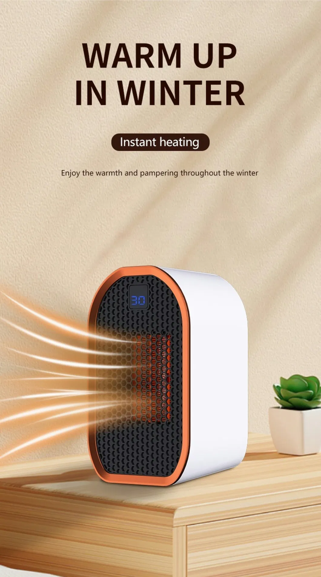 Wenzhou Jianrong Custom Heater 1200W High Power Heater PTC Heating Electric Heater