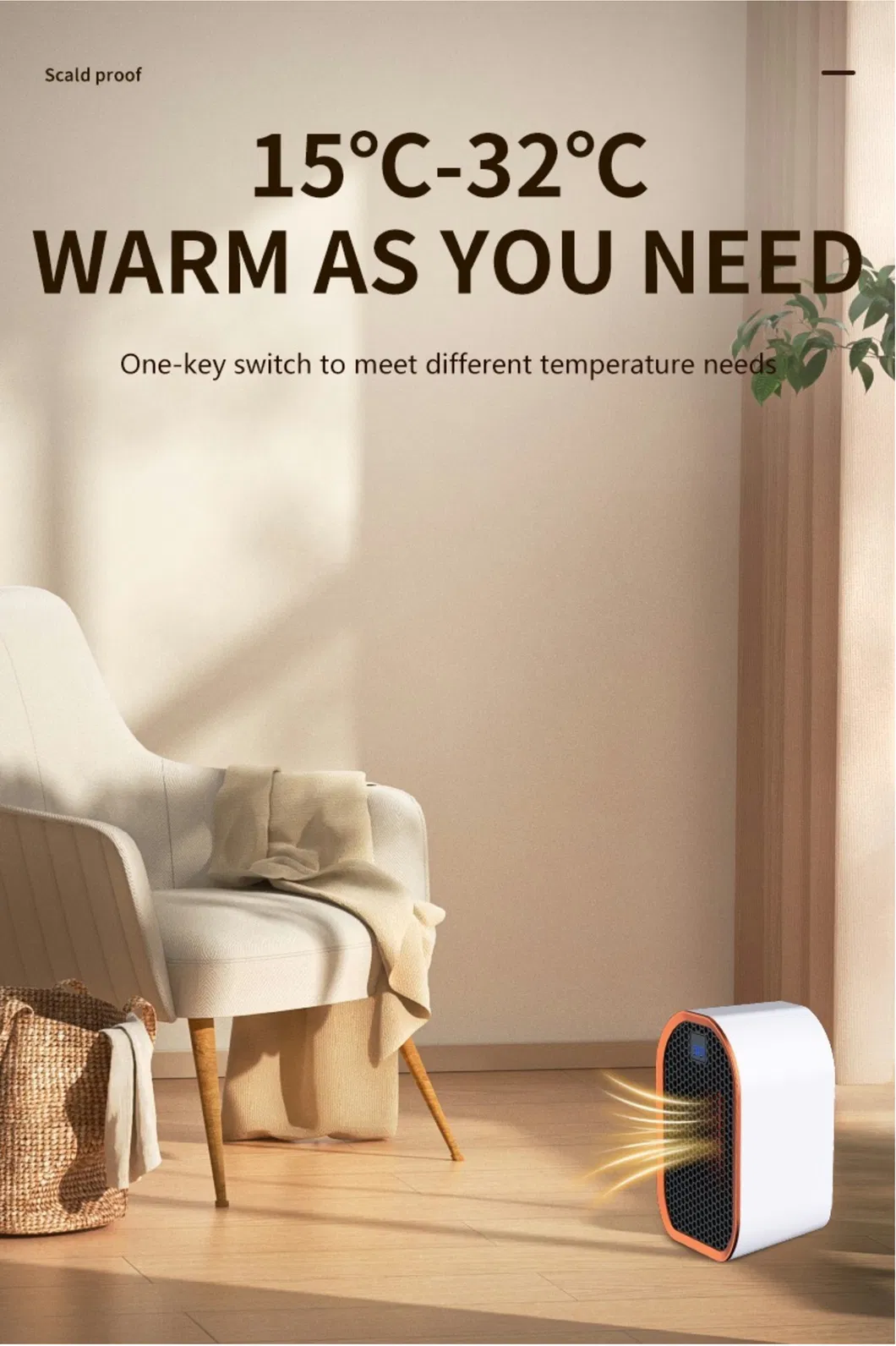 Electric Home Heater Appliance PTC Heating Hand Foot Warmer Portable Heater for Room 220V Household Vertical Heaters