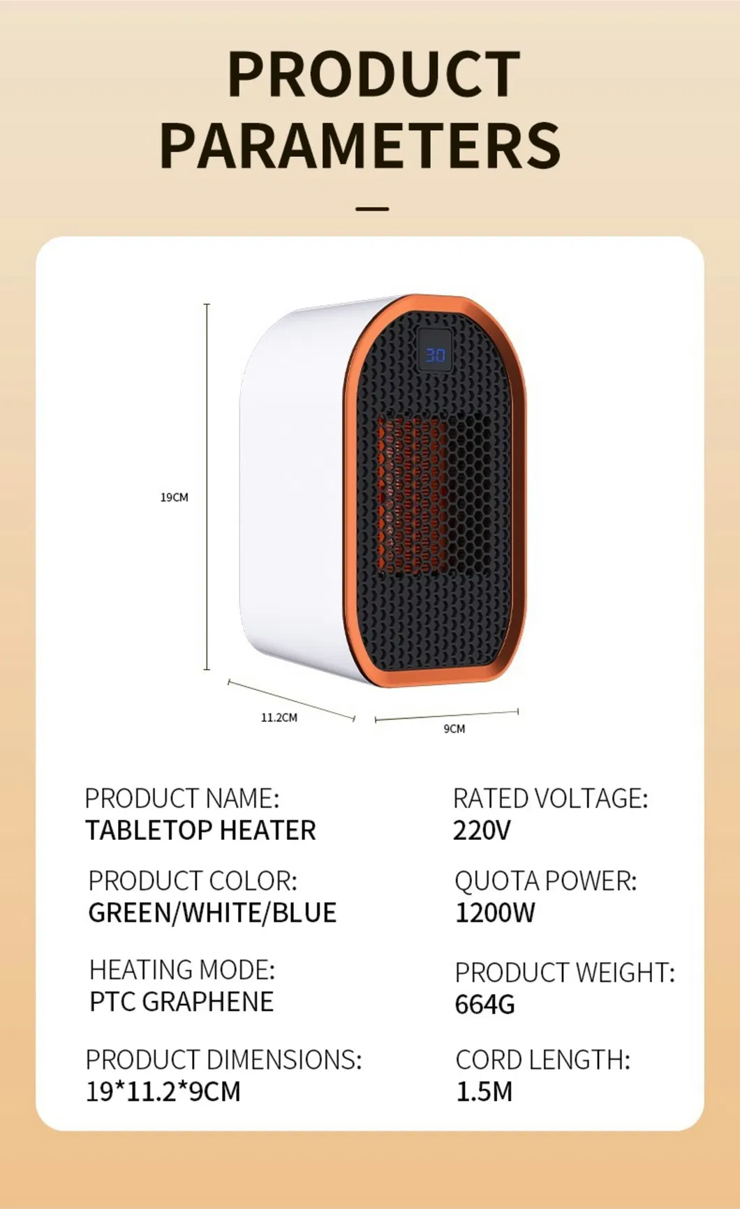 Bbattery Heater Fan Bathroom Wall Heater Fan Warm Wind Heater Fan