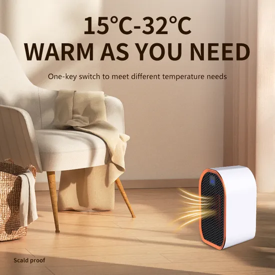 2024 CE 220V Hot Sales 1200W Table Fan Heater Rechargeable Camping Car Home Heaters PTC Graphene Small Electric Heat