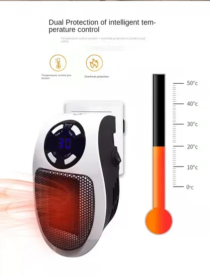 Space-Saving Solution: Mini Wall-Mounted Fireplace with Remote Control