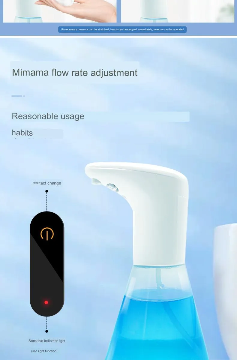 300ml Hand Soap Dispenser Bathroom Touchless Infrared Sensor Battery Hand Soap Dispenser White