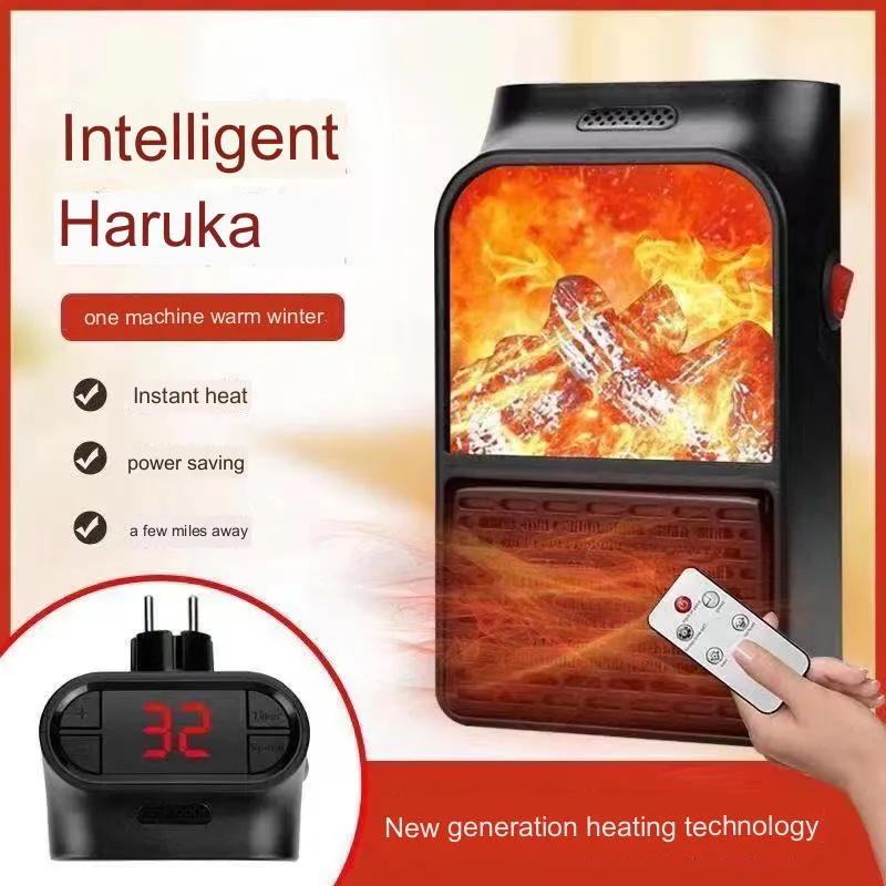 Explosion Flame Heater Household Portable Mini Heater Imitates Rapid Heating Multifunctional Heater