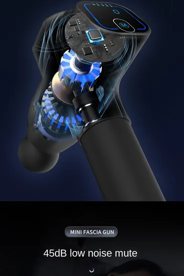 2023 New Sport Deep Tissue Body Massage Gun 4 Massage Heads Handheld Electric Vibrating Massage Gun for Pain Relief